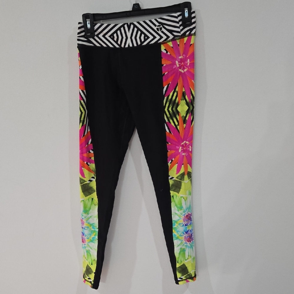 TRINA TURK  Sz Small Recreation Tropicana Neon Leggings